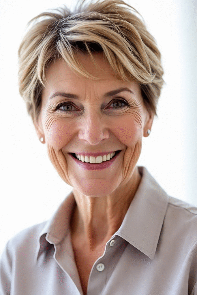 25 Kurze Frisuren für Frauen ab 50